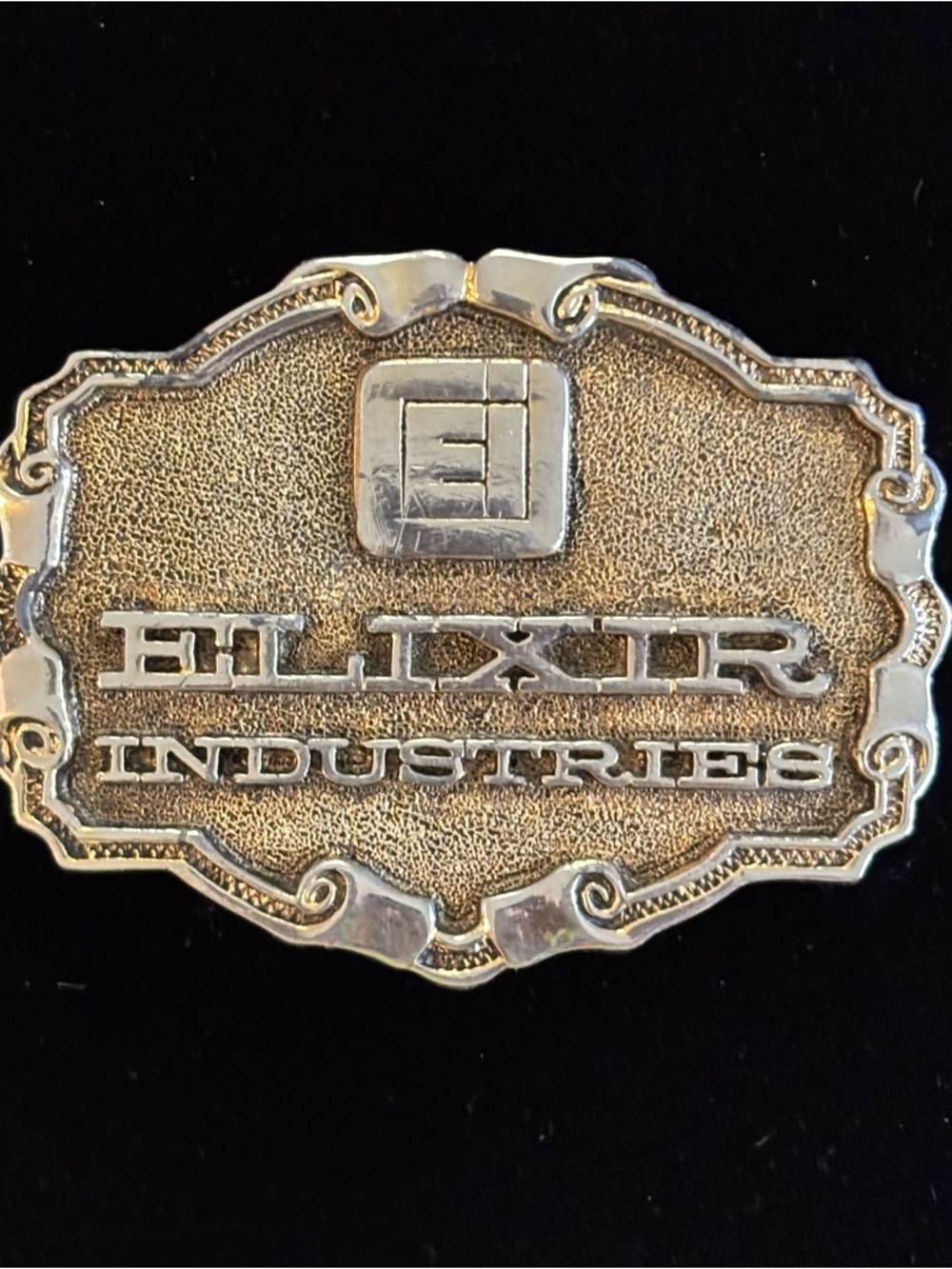 Vintage Elixir Industries Men’s Belt Buckle
